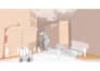 do post digital architectural visualization collage style